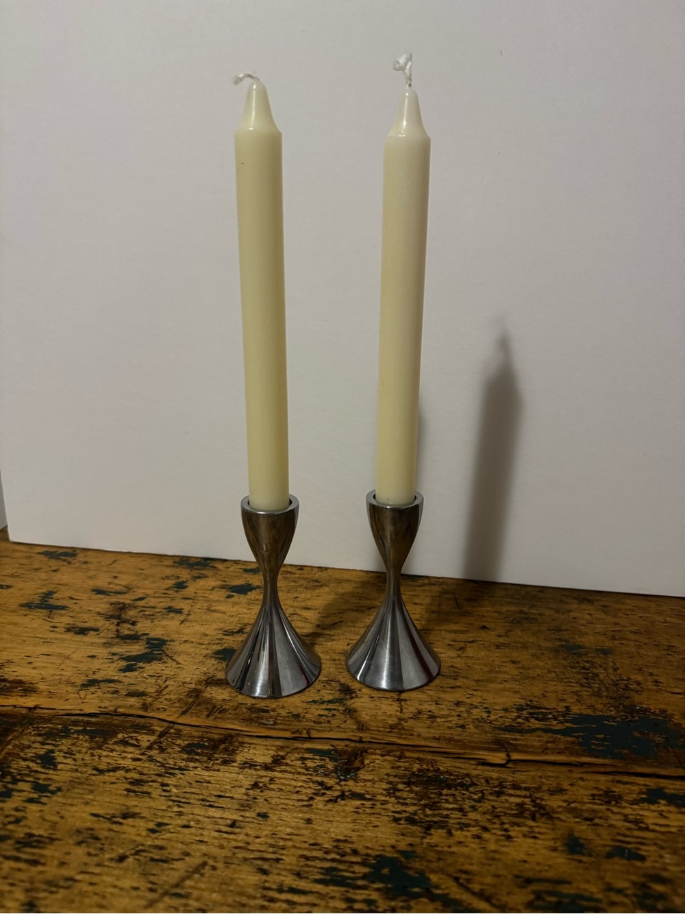 Umbra Polished Aluminum Silver Candle Holders - Home Accents